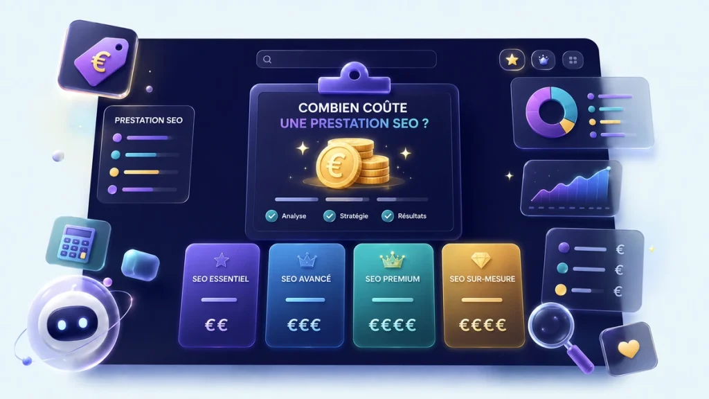 Illustration combien coûte une prestation SEO : tarifs et budget d'une agence