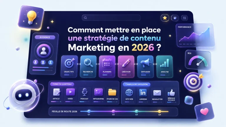 Illustration comment mettre en place une stratégie de content marketing efficace