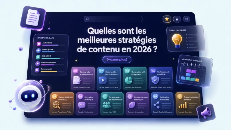 Illustration meilleures stratégies de content marketing pour générer du trafic SEO