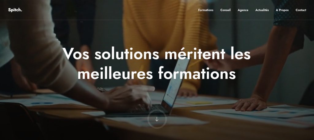 Site de Spitch Consulting