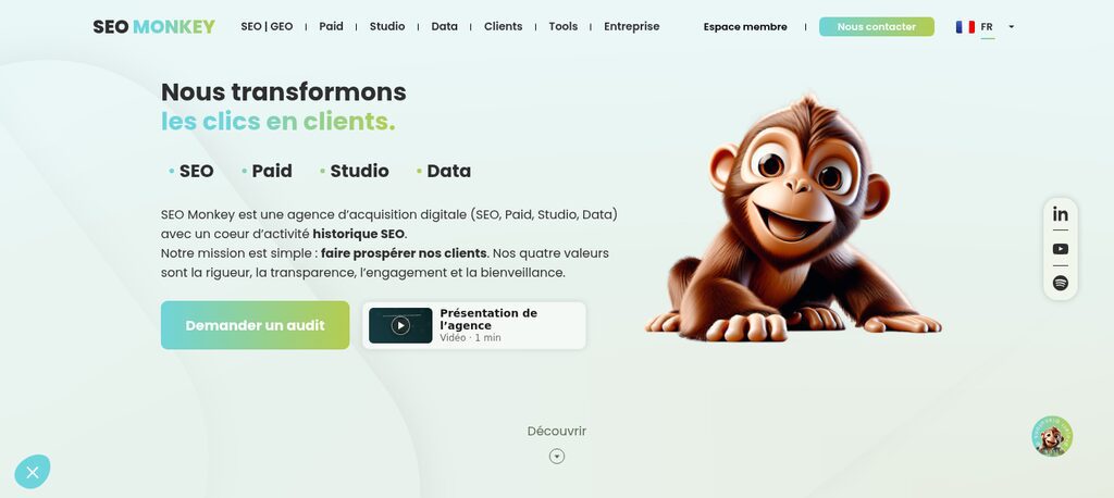 Site de SEO Monkey