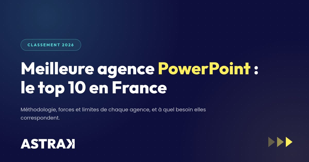 Meilleure agence PowerPoint : le top 10 en France